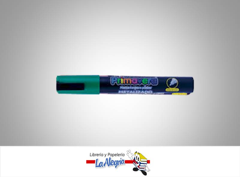 MARCADOR POSTER METALIZADO 15 MM VERDE U MARCA PRIMAVERA   