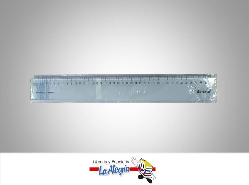 REGLA ACRILICA CRISTAL 40CMUND MARCA ARTESCO   