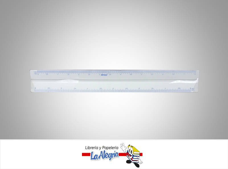 ESCALIMETRO PLASTICO 30CM 1/20-1/25 MARCA ARTESCO   