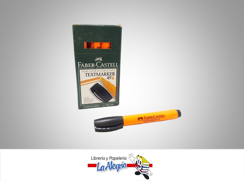 RESALTADOR TEXTMARKER 49 NARANJA UND MARCA FABER CASTELL   