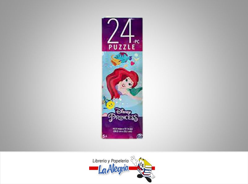 ROMPECABEZA RECTANGULAR LA SIRENITA 24 PZA MARCA SPIN MASTER