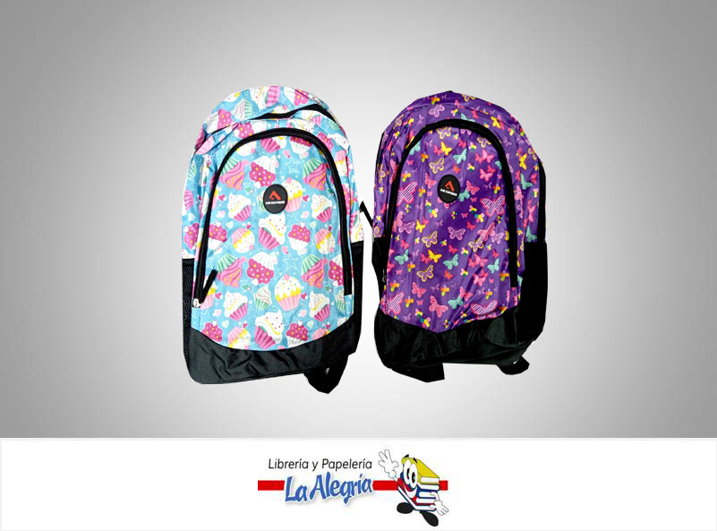 MORRAL ESCOLAR GRANDE ESTAMPADO MARCA AIR EXPRESS   