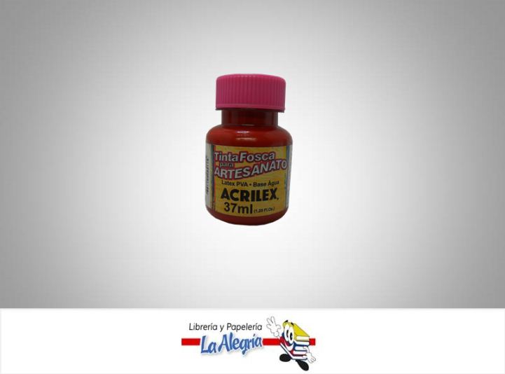 PINTURA ACRILICA 37ML 508 ROJO ESCAR UND MARCA ACRILEX   