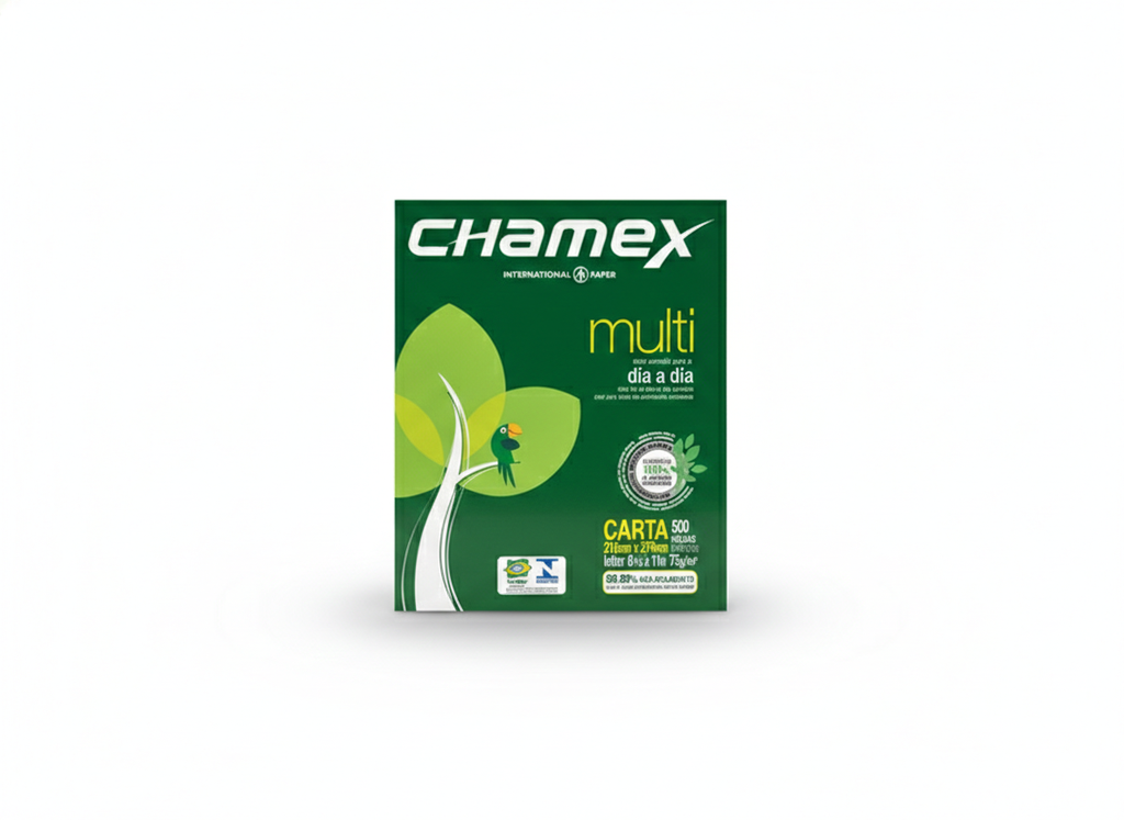 RESMA PAPEL 500H BASE 20 CARTA MARCA CHAMEX   