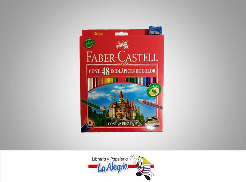 LAPICES DE COLORES HEXAGONAL 48 COLOR MARCA FABER CASTELL   