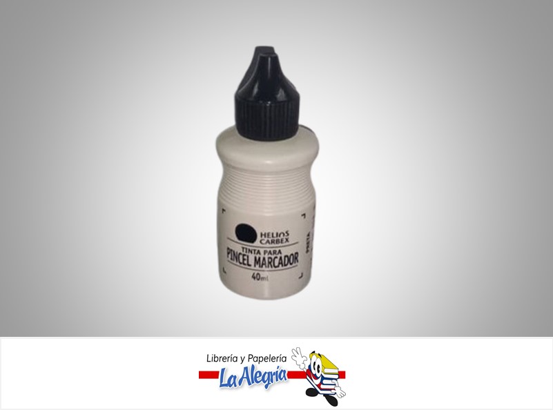 TINTA PARA PINCEL MARCADOR 40ML NEGRO UND MARCA HELIOS CARBEX
