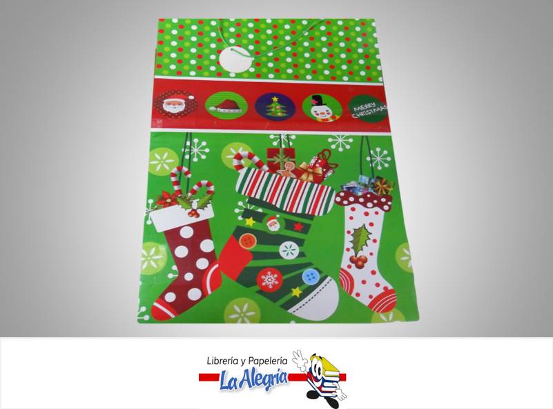 BOLSA DE REGALO 74X49 D/NAVIDAD MARCA FUNDAY   