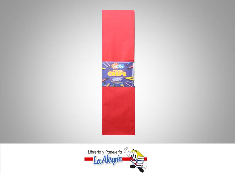 PAPEL CREPE 50X200CM ROJO UND MARCA SCHOOL ART   