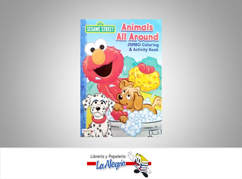 LIBRO COLOREAR SESAME STREET JUMBO  TEMATICA LIBRO COLOREAR AUTOR BENDON  