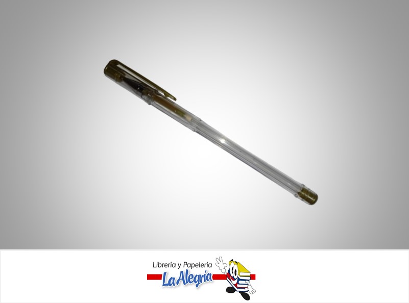 BOLIGRAFO TINTA DORADO GEL CAJA MARCA OFFICE LINE   