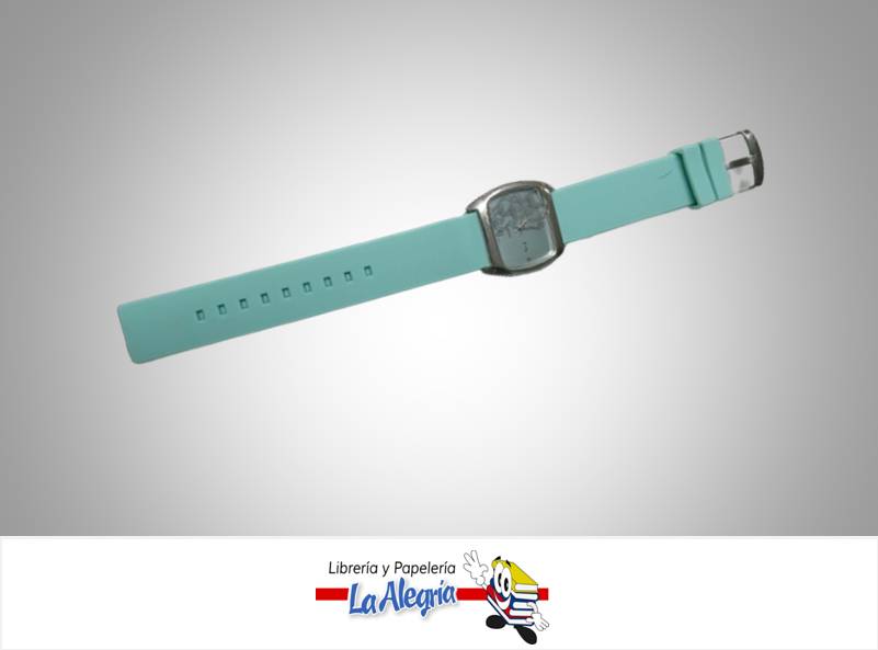 RELOJ DE DAMA CUADRADO TURQUESA MARCA MULCO   