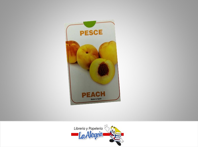 CARTA DE CARTON INGLES FRUTAS/VERDURAS MARCA VARITEMAS   