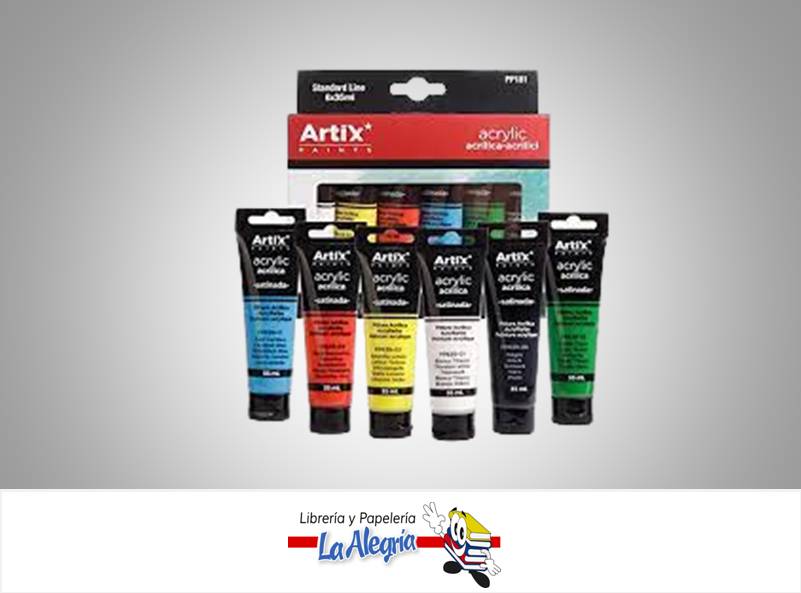 PINTURA ACRILICA STANDARD PP185 75ML 6UN
