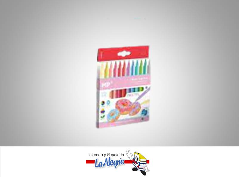 MARCADORES CLASICOS PASTEL PP851P 12 COLORES MARCA MP