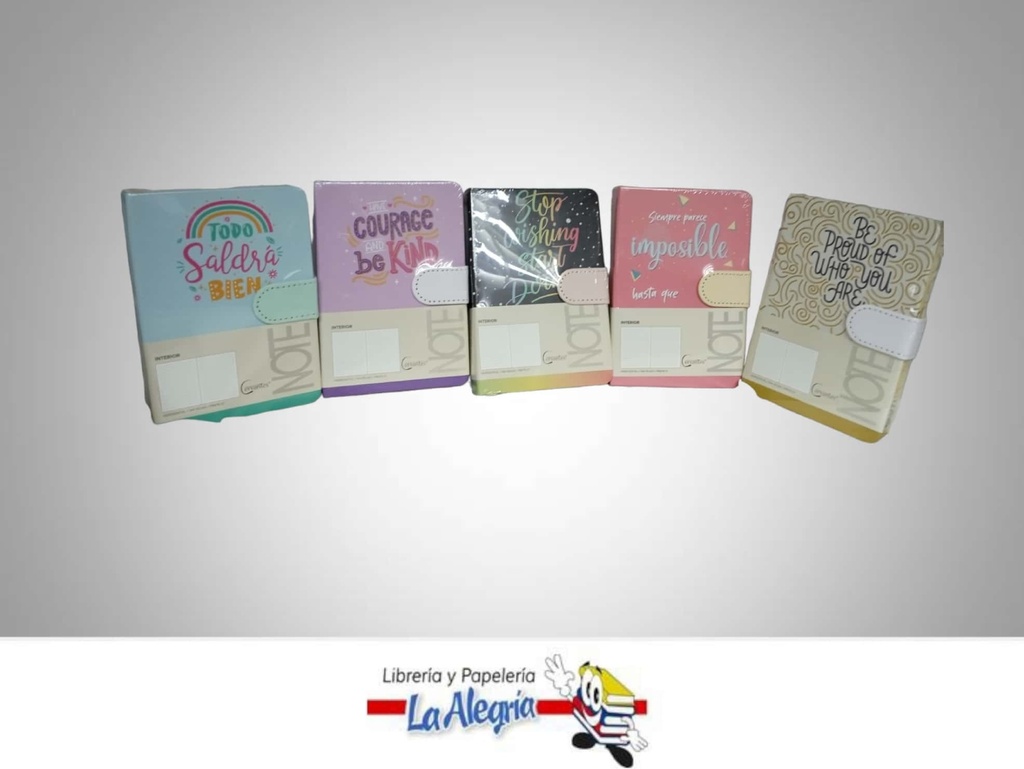 LIBRETA NOTA TAPA DURA PB476-27 9.7X14.4CM DECORADO MARCA MP