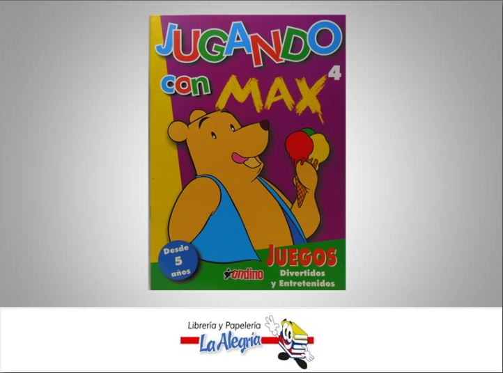 JUGANDO CON MAX 4  TEMATICA JUEGOS Y ACERTIJOS   EDITORIAL LIBRO DE JUEGOS