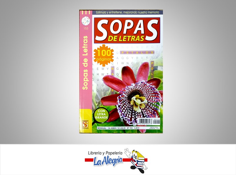 SOPA DE LETRAS 100 PG  TEMATICA PASATIEMPO    