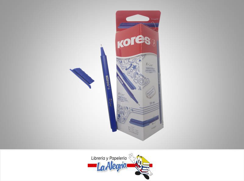 MARCADOR PERMANENTE ULTRA FINO K LINER AZUL UND MARCA KORES