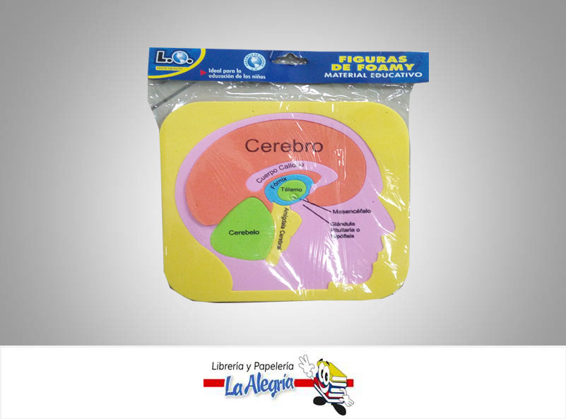 FIGURA DE FOAMY CEREBRO MU325 MARCA L.O.   