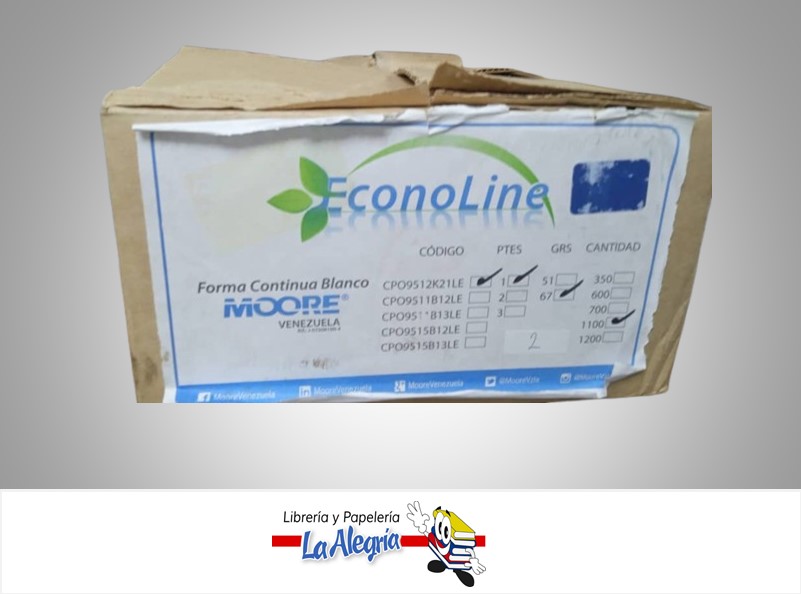 FORMA CONTINUA CARTA 1100 F CAJA MARCA MOORE