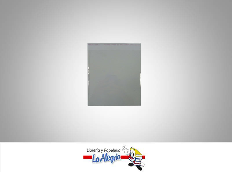BOLSA CELOFAN CON PEGA 12X16CM TRANSP MARCA UBL