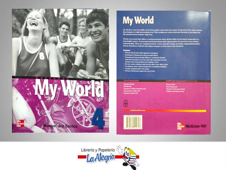 MY WORLD 4 WORKBOOK  TEMATICA IDIOMAS AUTOR DOS SANTOS MANUEL EDITORIAL MCGRAW HILL