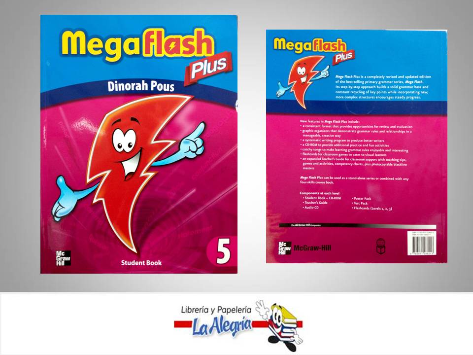 MEGA FLASH PLUS 5  TEMATICA IDIOMAS AUTOR DINORAH POUS EDITORIAL MC GRAWHIL