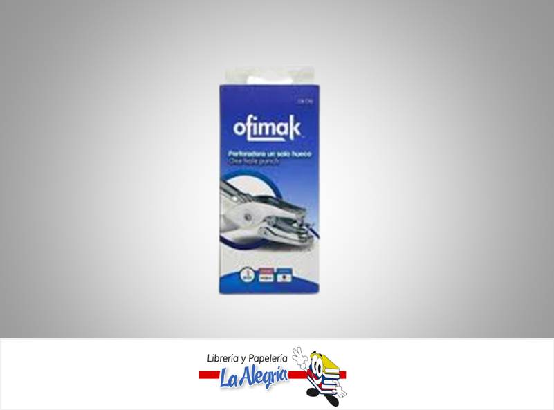 PERFORADORA 1 HUECO 6MM METAL OK130 MARCA OFIMAK