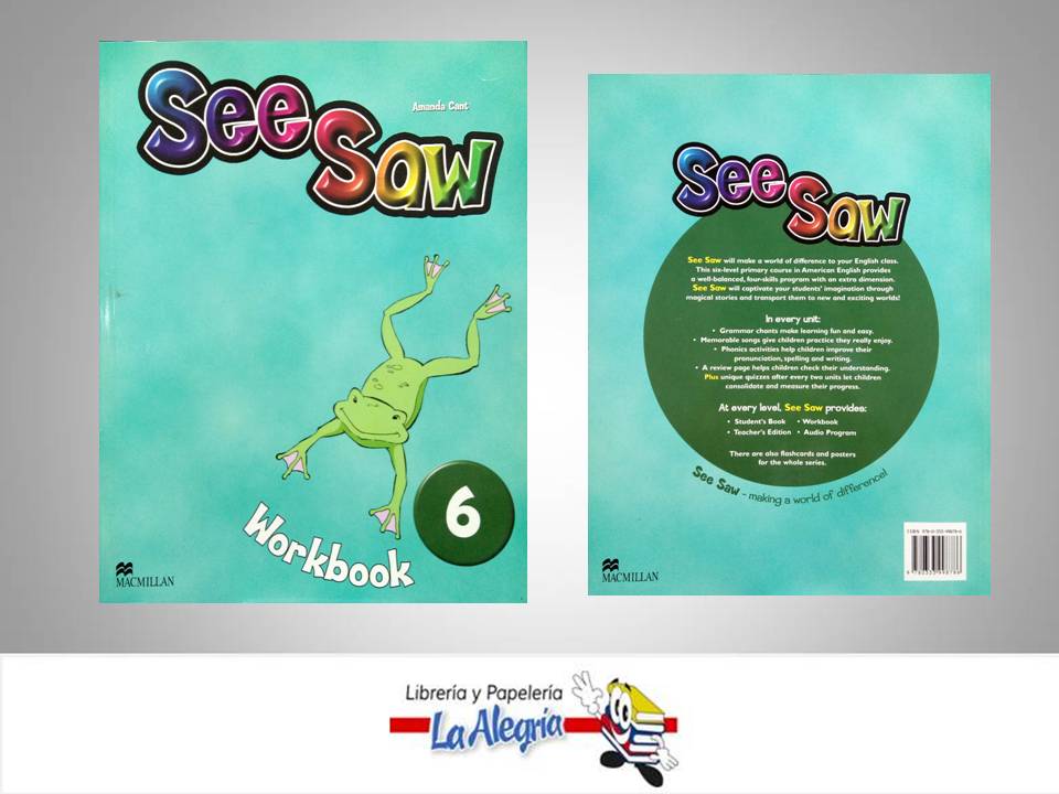 SEE SAW WORKBOOK6  TEMATICA IDIOMAS AUTOR C.AMANDA/H.KATHRYN EDITORIAL MACMILLAN