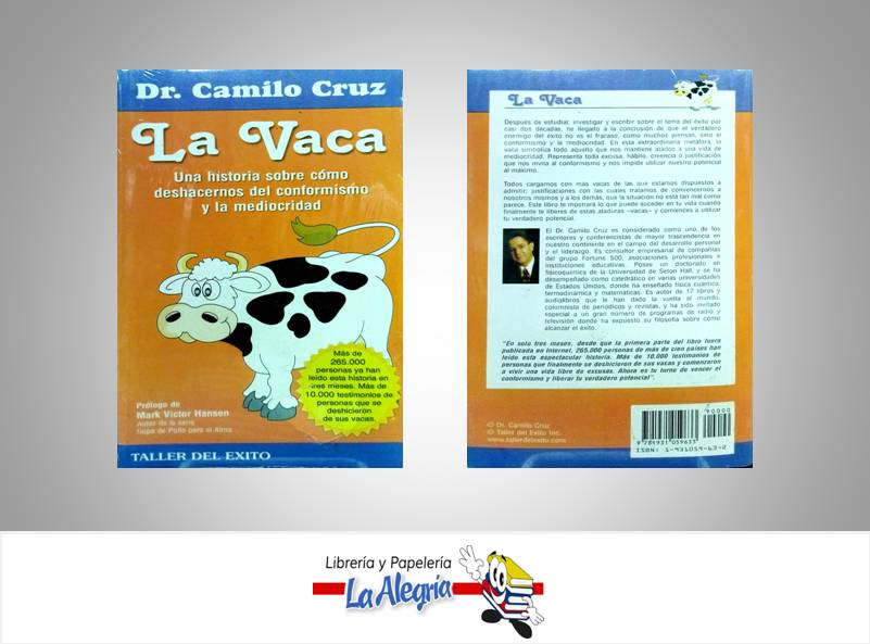 LA VACA TALLER DEL EXITO TEMATICA AUTOAYUDA AUTOR CRUZ CAMILO MARCA EDITORIAL TALLER DEL EXITO