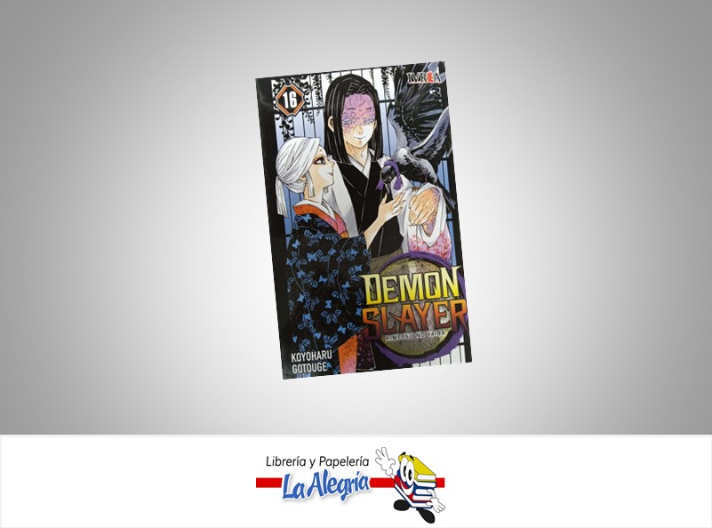 DEMON SLAYER KIMETSU NO YAIBA VOL.16  TEMATICA MANGA AUTOR KOYOHARU GOTOUGE EDITORIAL IVREA