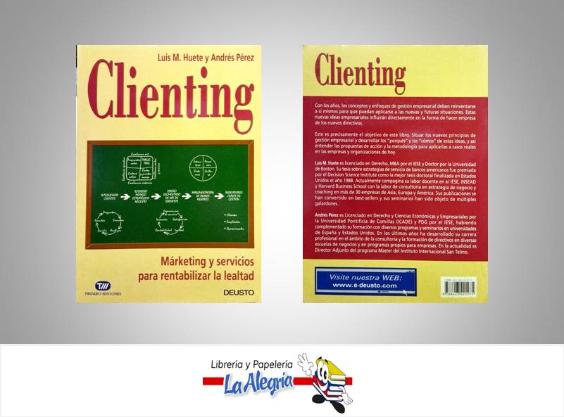 CLIENTING  TEMATICA MARKETING AUTOR LUIS M. HUETE Y ANDRES P. EDITORIAL TIBIDABO EDICIONES