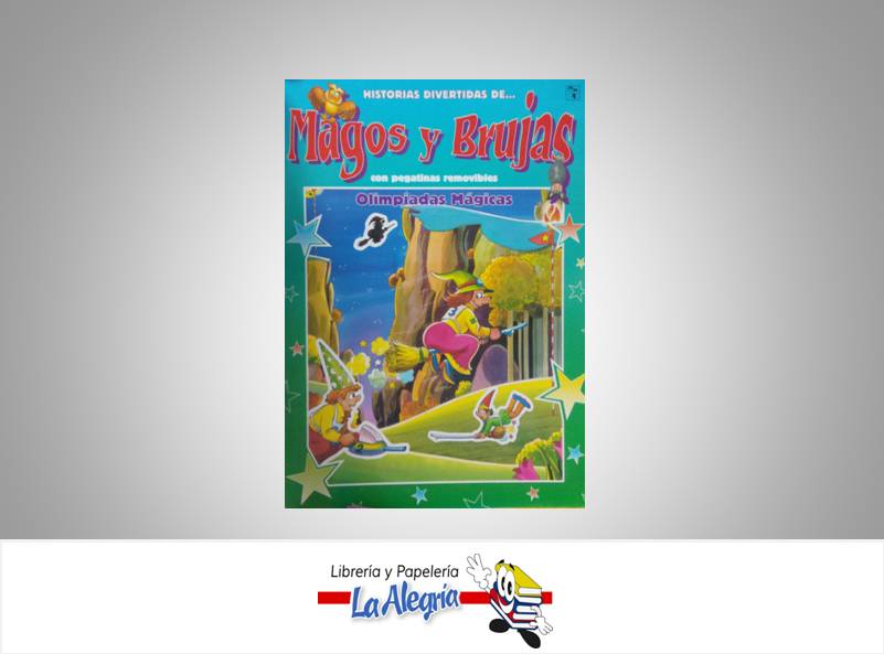 COLECCION MAGOS Y BRUJAS C/PEGATINAS  TEMATICA INFANTIL   EDITORIAL EDICIONES SALDAÑA