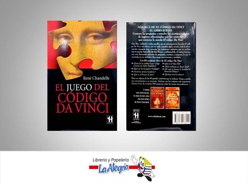 EL JUEGO DEL CODIGO DA VINCI TEMATICA JUEGOS Y ACERTIJOS AUTOR CHANDELLE, RENE EDITORIAL EDITORIAL ROBIN BOOK