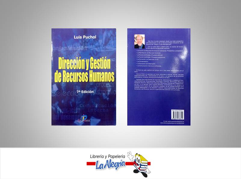 DIRECCION Y GESTION DE RECURSOS HUMANOS  TEMATICA RECURSOS HUMANOS AUTOR PUCHOL, LUIS EDITORIAL DIAZ DE SANTOS