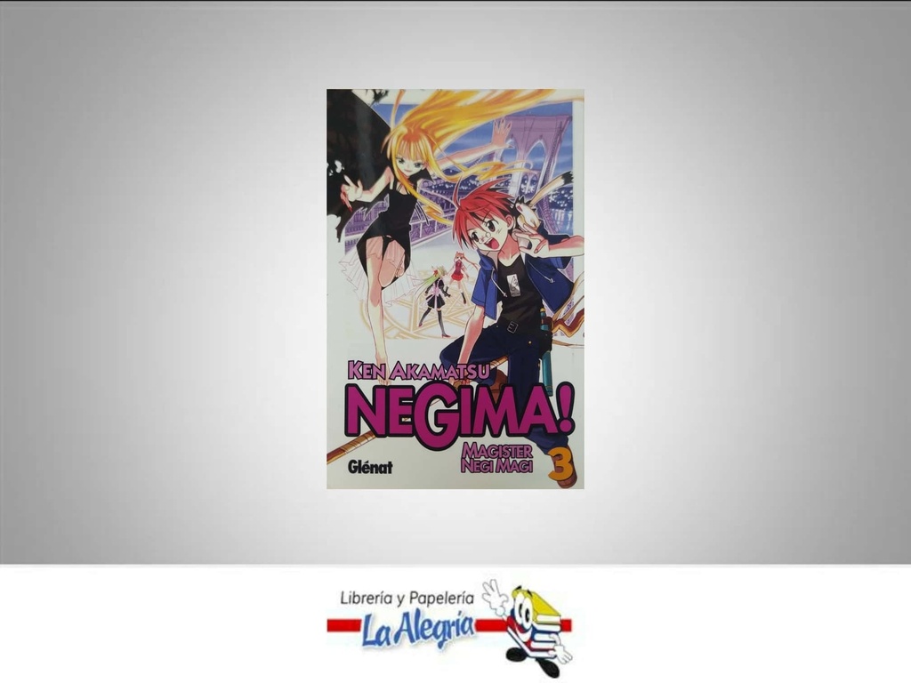 NEGIMA MAGISTER NEGI MAGI VOL.03  TEMATICA MANGA AUTOR KEN AKAMATSU EDITORIAL GLENAT