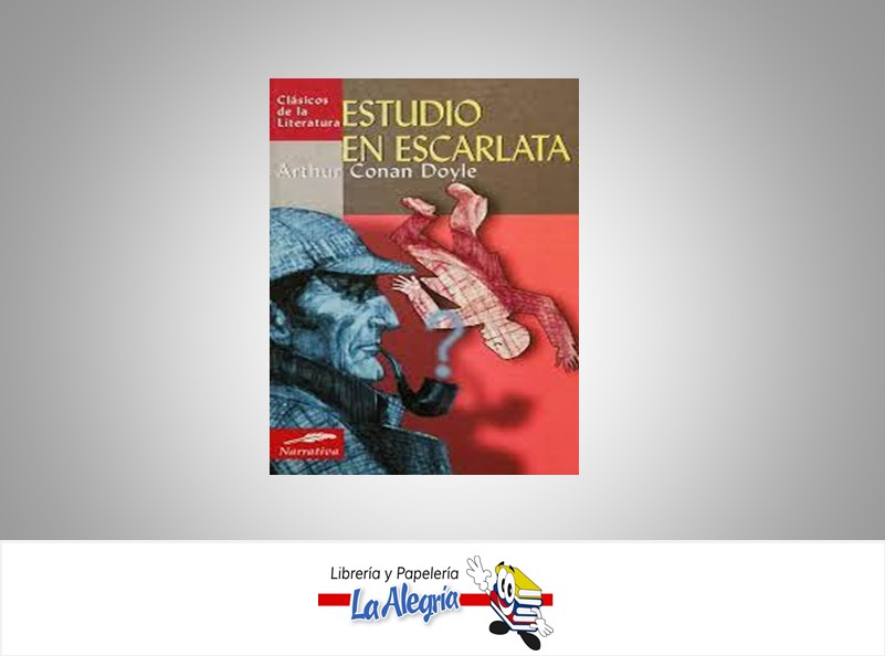 ESTUDIO EN ESCARLATA TEMATICA NOVELA CLASICA AUTOR ARTHUR CONAN DOYLE MARCA EDITORIAL EDIMAT