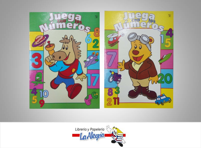 JUEGA CON LOS NUMEROS  TEMATICA INFANTIL   EDITORIAL SICOBEN