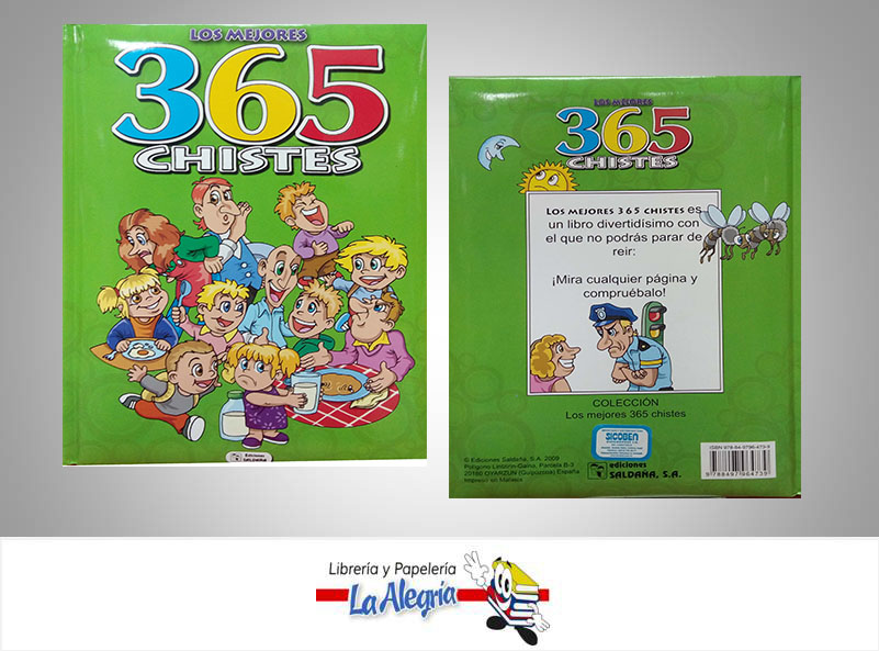 LOS MEJORES 365 CHISTES  TEMATICA INFANTIL   EDITORIAL EDICIONES SALDAÑA