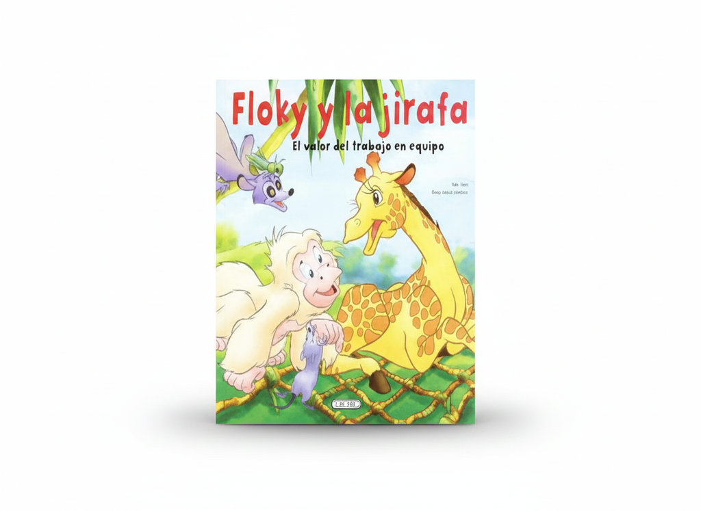 FLOKY Y LA JIRAFA TEMATICA CUENTO DISTRIBUIDORA BOOK HOME, C.A. AUTOR ADA TUNE/JOSEP M. CARDONA EDITORIAL TODO LIBRO