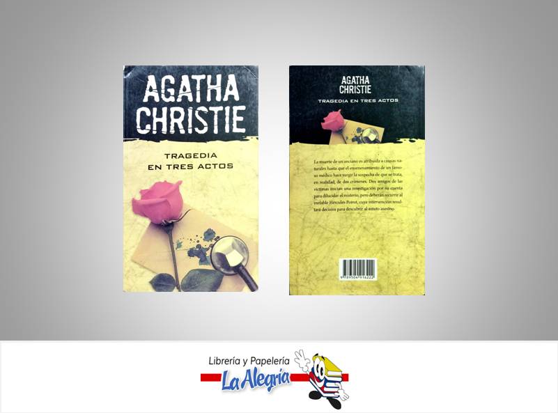 TRAGEDIA EN TRES ACTOS  TEMATICA NOVELA AUTOR AGATHA CHRISTIE EDITORIAL BIBLIOTECA AGATHA