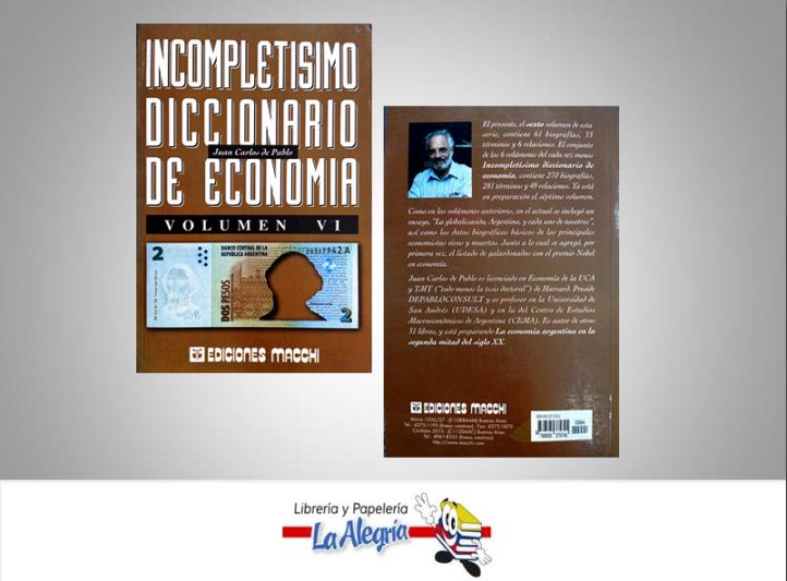 INCOMPLETISIMO DICCIONARIO DE ECON. IV  TEMATICA DICCIONARIOS AUTOR DE PABLO JUAN CARLOS EDITORIAL EDICIONES MACCHI