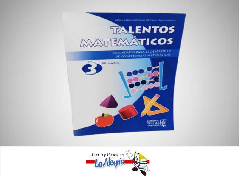 TALENTOS MATEMATICOS 3  TEMATICA MATEMATICAS AUTOR GARCIA MARCO EDITORIAL TRILLAS