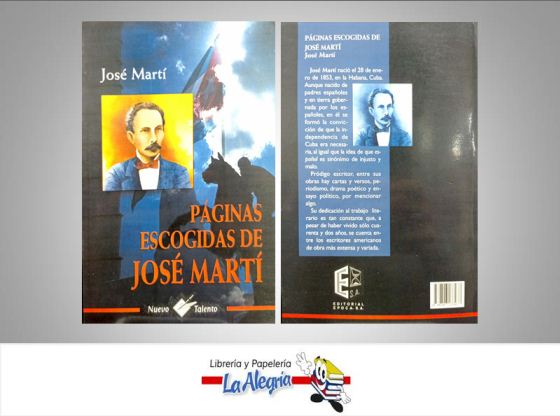 PAGINAS ESCONDIDAS DE JOSE MARTI  TEMATICA BIOGRAFIAS AUTOR JOSE MARTI EDITORIAL NUEVO TALENTO