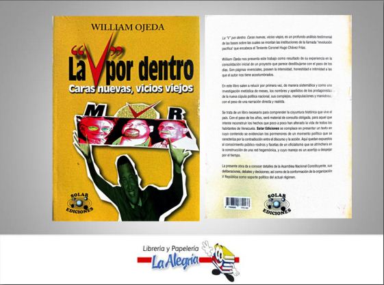 LA V POR DENTRO  TEMATICA POLITICA AUTOR WILLIAM OJEDA EDITORIAL SOLAR