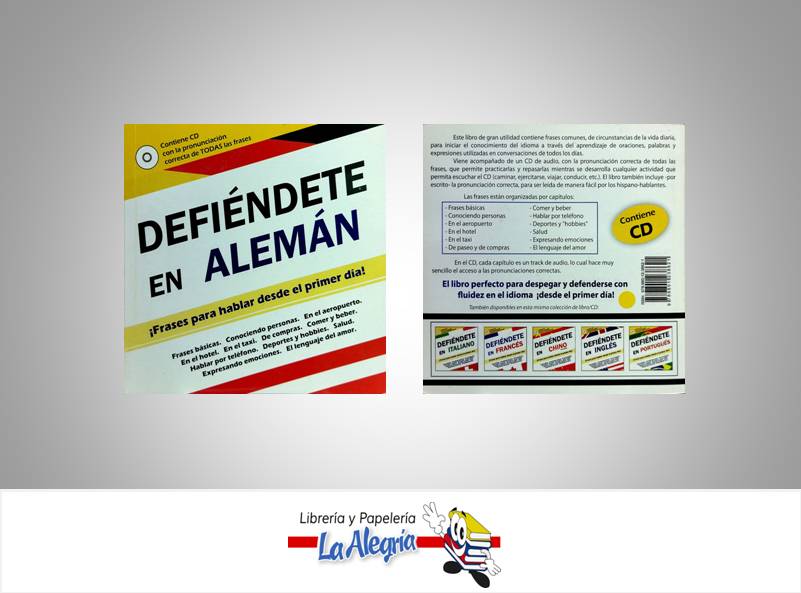 DEFIENDETE EN ALEMAN  TEMATICA IDIOMAS   EDITORIAL EDICIONES PEEV