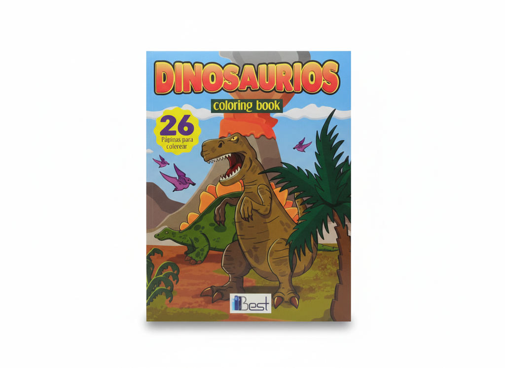 DINOSAURIOS COLORING BOOK 26 PAGINAS TEMATICA INFANTIL   EDITORIAL CARTILLA PARA COLOREAR