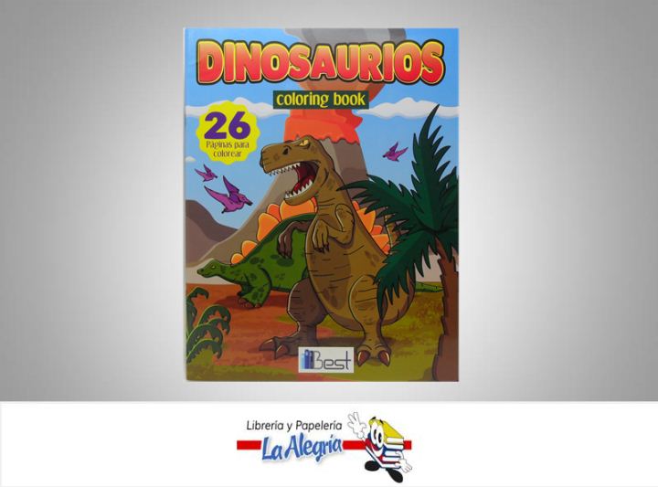 DINOSAURIOS COLORING BOOK 26 PAGINAS TEMATICA INFANTIL   EDITORIAL CARTILLA PARA COLOREAR