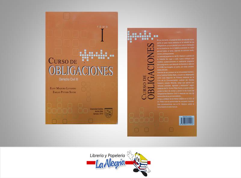 CURSO DE OBLIGACIONES DERECHO CIVIL III  TEMATICA DERECHO AUTOR LUYANDO, ELOY MADURO EDITORIAL UCAB