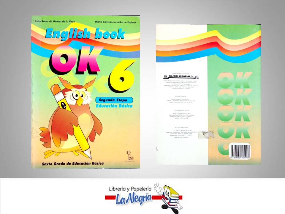 OK 6 ENGLISH BOOK  TEMATICA IDIOMAS AUTOR RUSSO RUBY EDITORIAL EDICIONES COBO